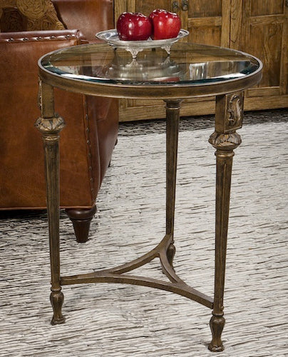 Bronze Acanthus Accent Table