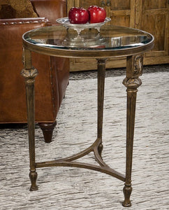 Bronze Acanthus Accent Table