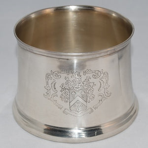 Antique Silver Crest Bottle Coaster