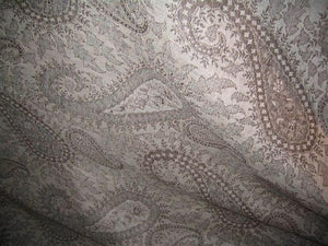 Grey Paisley Wool Throw