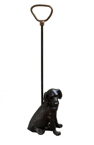Iron Lab Door Stop with Bronzed Handle