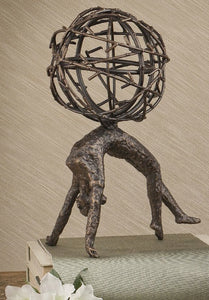 Bronzed Iron Female Gymnast