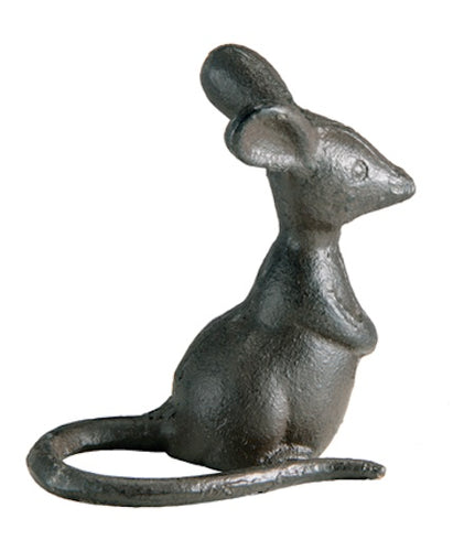 Cast Iron Perched Mouse