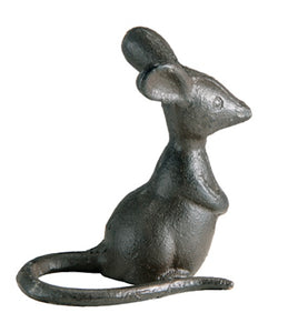 Cast Iron Perched Mouse