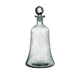 Bell Shape Antique Cut Glass Liquor Decanter