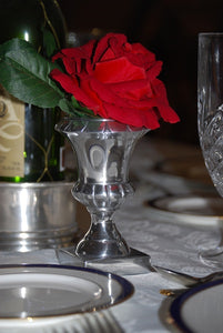 Small Aluminum Embossed Urn