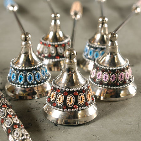 Floral Beaded Candle Snuffer Set of 6