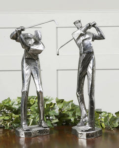 Practice Shot Golfer Figurines