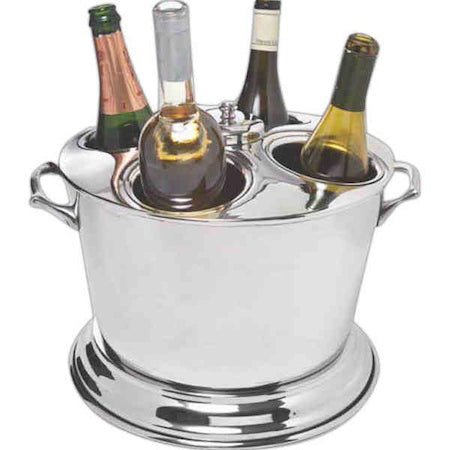 Four Bottle Double-Wall Wine Bottle Cooler