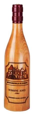 CLEAR BURGUNDY BOTTLE PEPPERMILL –