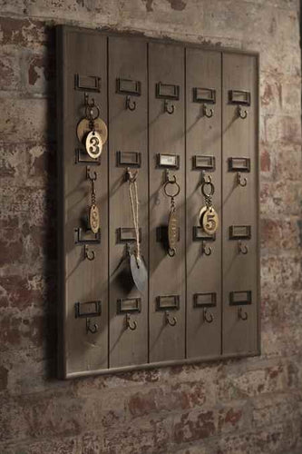 Vintage Hotel Style Key Rack