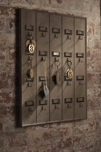 Vintage Hotel Style Key Rack