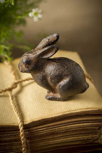 Cast Iron Bunny Paperweight