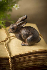 Cast Iron Bunny Paperweight