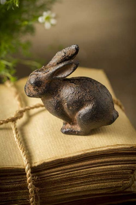 Cast Iron Bunny Paperweight