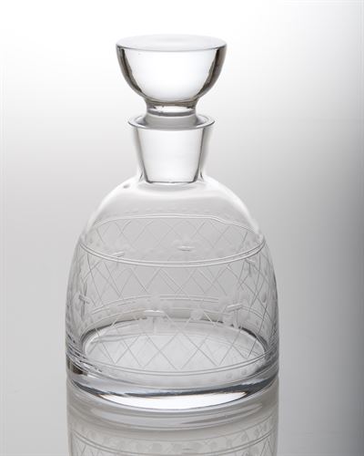 ELIZABETH CRISS CROSS DECANTER