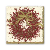 Pepperberry Wreath Cocktail Napkins –