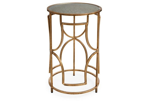 ANTIQUE GOLD GUADRAFOIL TABLE
