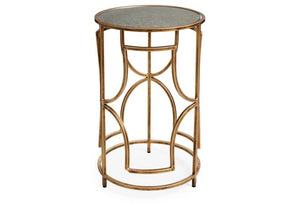 ANTIQUE GOLD GUADRAFOIL TABLE