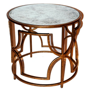 ANTIQUE QUADRAFOIL TABLE 22îH X 24îD